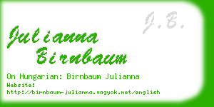 julianna birnbaum business card